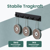 glasvilla perchero de pared ganchos de pared de aluminio perchero con ganchos plegables barra de perchero ganchos de perchero ganchos para ropa Stalo-04+05