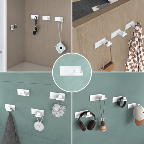 glasvilla ganchos de ropa perchero de pared ganchos de pared de acero inoxidable barra de percha ganchos de perchero Stalo-06+Stalo-07