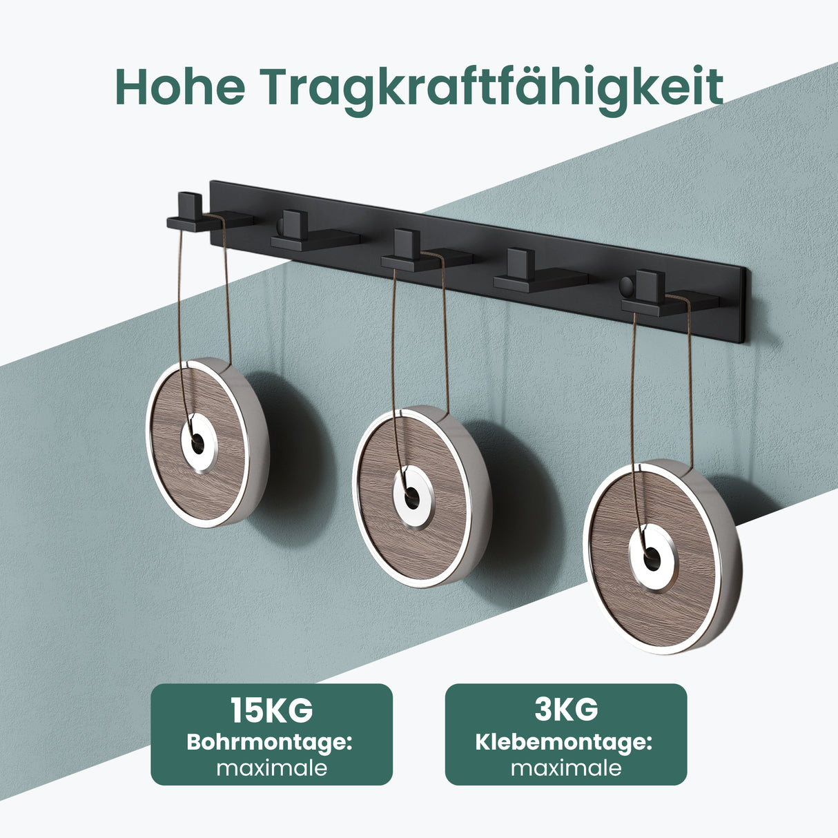 glasvilla ganchos de ropa perchero de pared ganchos de pared de acero inoxidable barra de percha ganchos de perchero Stalo-06+Stalo-07