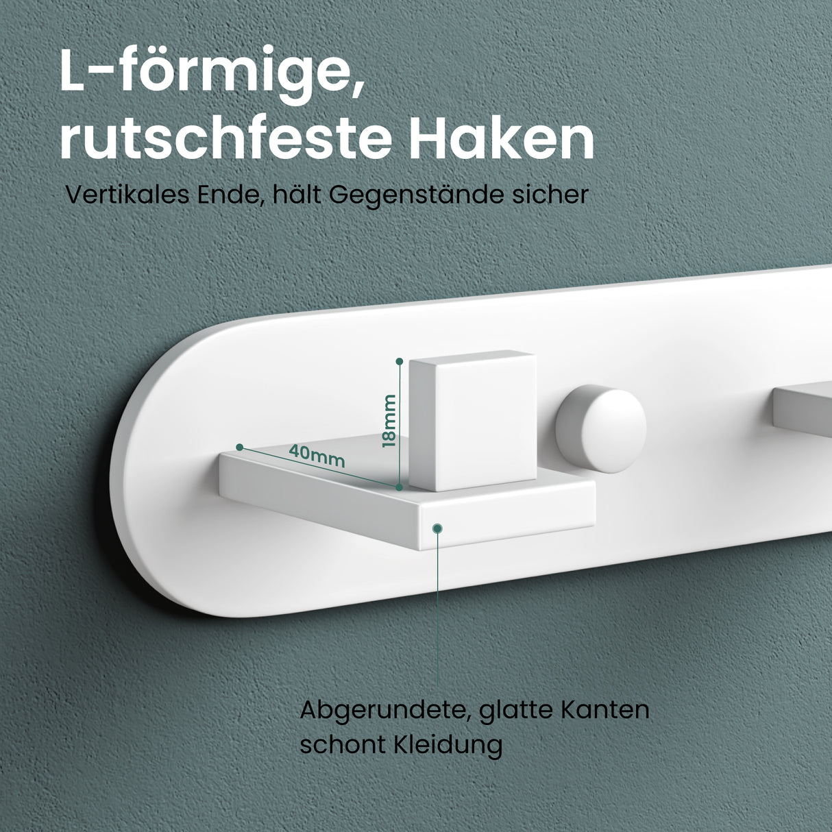 glasvilla Appendiabiti da Parete in Acciaio Inossidabile 304, Attaccapanni da Muro per Camera da Letto, Ingresso, Cucina, Stalo-08+Stalo-09
