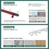 glasvilla Appendiabiti da Parete in Acciaio Inossidabile 304, Attaccapanni da Muro per Camera da Letto, Ingresso, Cucina, Stalo-08+Stalo-09