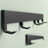 glasvilla Appendiabiti da Parete con Ganci Scorrevoli, Attaccapanni da Muro in Alluminio Appendiabiti per Cameretta, Ingresso, Cucina, Stalo-10