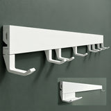 glasvilla Appendiabiti da Parete con Ganci Scorrevoli, Attaccapanni da Muro in Alluminio Appendiabiti per Cameretta, Ingresso, Cucina, Stalo-10