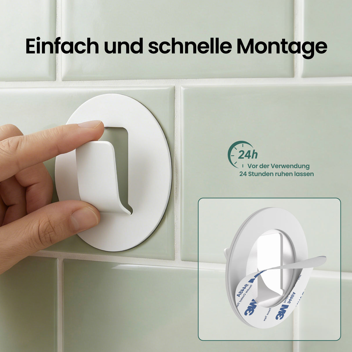 glasvilla Ganci da Parete in Lega di Alluminio, Attaccapanni da Muro 4pcs per Camera da Letto, Ingresso, Cucina, Stalo-16