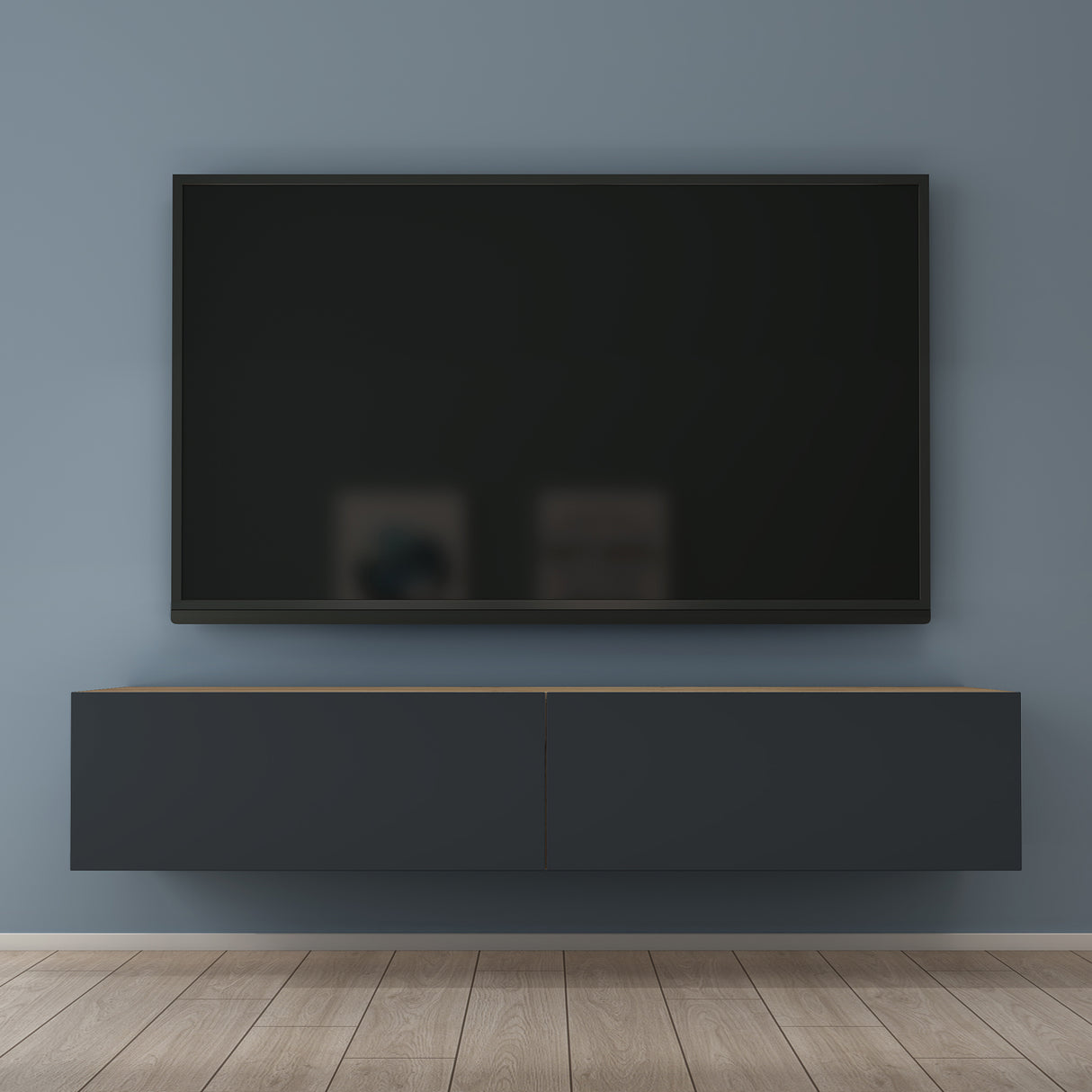 glasvilla Fernsehtisch Fernsehschrank TV Schrank Verdeckter Griff mit Soft-Close Lowboard Hängeschrank für Wohnzimmer Fernsehschrank02