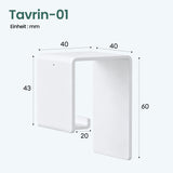 glasvilla Gancio Adesivo Bagno in Acciaio al Carbonio Appendi Porta Asciugamani Impermeabili per Bagno Cucina e Soggiorno, Tavrin-01