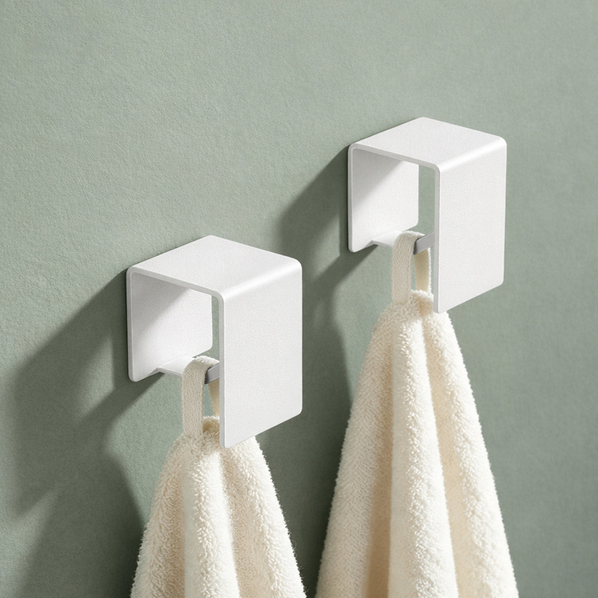 glasvilla Gancio Adesivo Bagno in Acciaio al Carbonio Appendi Porta Asciugamani Impermeabili per Bagno Cucina e Soggiorno, Tavrin-01
