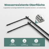 glasvilla Handtuchhalter stehend mit 2 Stangen Handtuchständer ohne Bohren | Freistehender Badetuchhalter aus Edelstahl,  30x20x87.2cm Tavrin-07