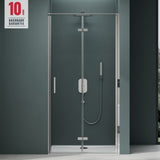 glasvilla Box Doccia a Nicchia in Vetro Trasparente 8mm Cabina Doccia in Vetro di Sicurezza ESG con Rivestimento Nano Parete Doccia a Nicchia Teramo37K