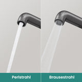 glasvilla Wasserhahn Küche Küchenarmatur mit Brause Ausziehbar, Küchenwasserhahn 360°Schwenkbar, Mischbatterie Spültischarmatur aus Edelstahl Turnix-04
