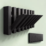 glasvilla Kleiderhaken Wandgarderobe Wandhaken aus Holz Garderobe mit 7 magnetischen Klapphaken Garderobenleiste Garderobenhaken Twigro-01