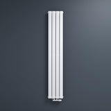 Radiatore da bagno Glasvilla, attacco centrale piatto e attacco laterale, pannello radiante per riscaldamento bagno, strato singolo in acciaio FV
