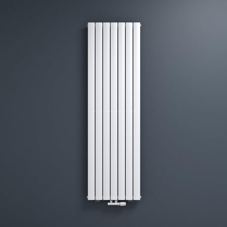 Radiatore da bagno Glasvilla, attacco centrale piatto e attacco laterale, pannello radiante per riscaldamento bagno, strato singolo in acciaio FV