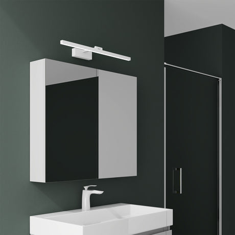 glasvilla Armadietto a Specchio con Lampada da Specchio LED per Bagno, Mobiletto da Parete per Bagno con Specchio e Luce a Specchio Spiegelschrank 02