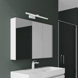 glasvilla Armadietto a Specchio con Lampada da Specchio LED per Bagno, Mobiletto da Parete per Bagno con Specchio e Luce a Specchio Spiegelschrank 02