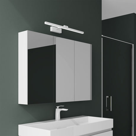 glasvilla Armadietto a Specchio con Lampada da Specchio LED per Bagno, Mobiletto da Parete per Bagno con Specchio e Luce a Specchio Spiegelschrank 02