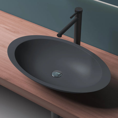 glasvilla Lavabo da Appoggio da Marmo Fuso Lavandino Bagno Ovale Col802