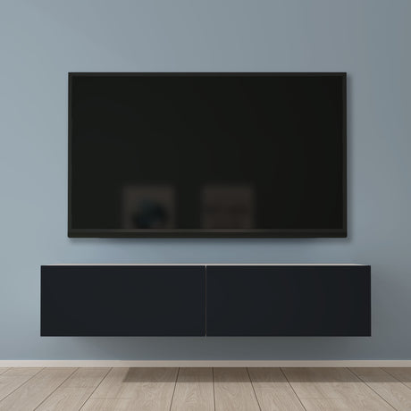 Glasvilla Design – Mueble TV suspendido con cierre suave y tirador oculto (Fernsehschrank02)