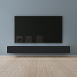 Glasvilla Design – Mueble TV suspendido con cierre suave y tirador oculto (Fernsehschrank02)