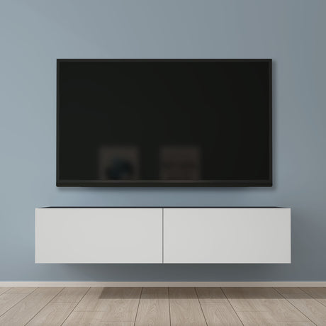 Glasvilla Design – Mueble TV suspendido con cierre suave y tirador oculto (Fernsehschrank02)