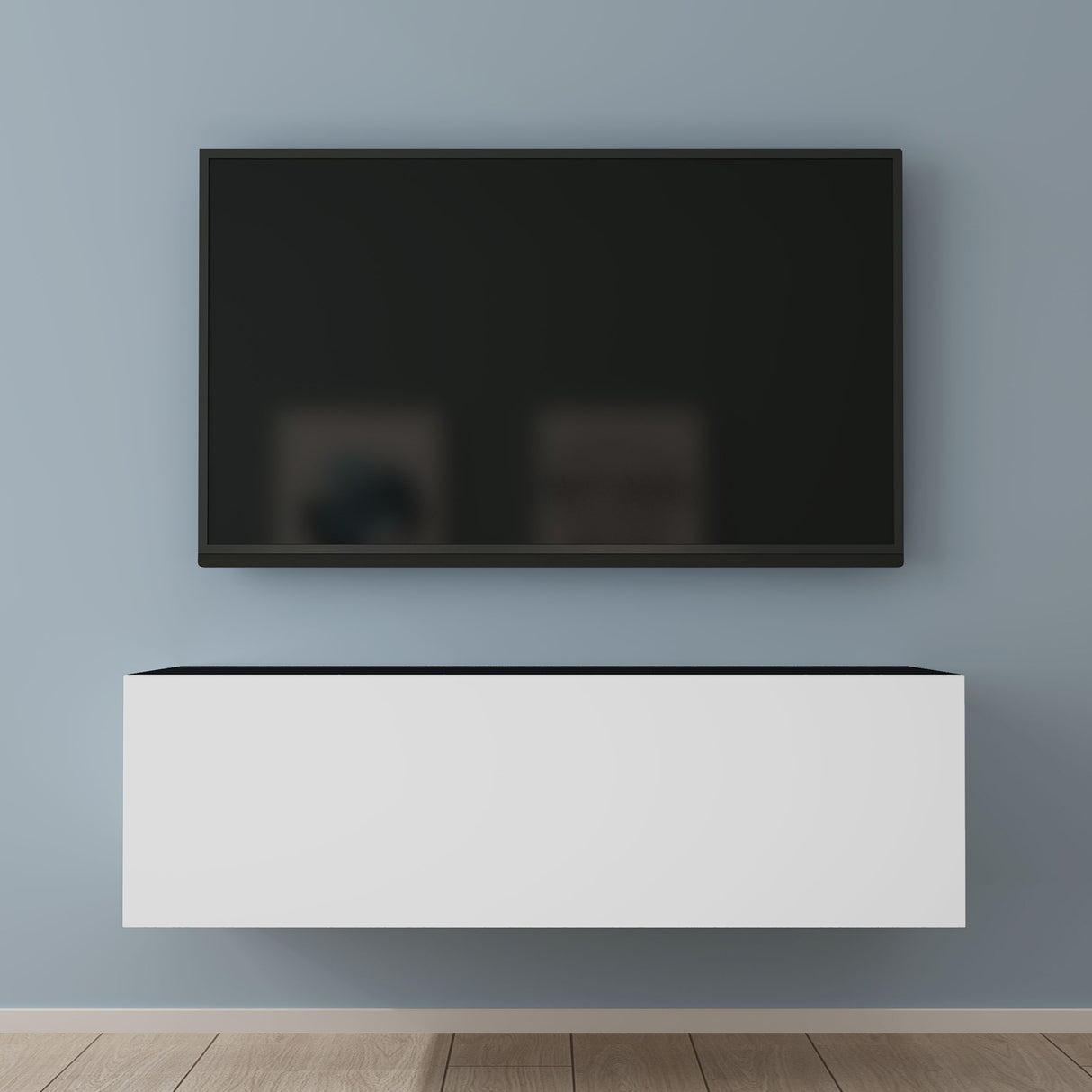 glasvilla Fernsehtisch Fernsehschrank TV Schrank Verdeckter Griff mit Soft-Close Lowboard Hängeschrank für Wohnzimmer Fernsehschrank02