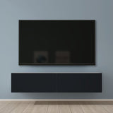 glasvilla Fernsehtisch Fernsehschrank TV Schrank Verdeckter Griff mit Soft-Close Lowboard Hängeschrank für Wohnzimmer Fernsehschrank02