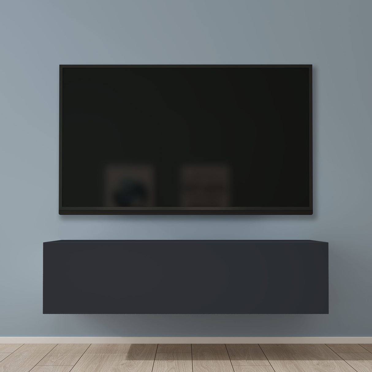 glasvilla Fernsehtisch Fernsehschrank TV Schrank Verdeckter Griff mit Soft-Close Lowboard Hängeschrank für Wohnzimmer Fernsehschrank02