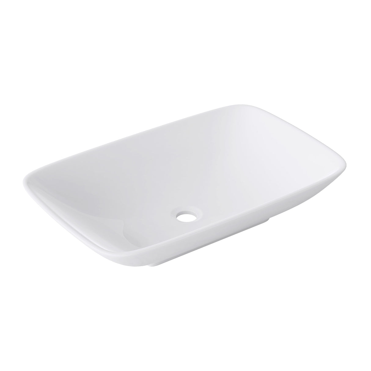 glasvilla Lavabo da Appoggio in Ceramica Lavandino Bagno Bianco con Nano Rivestimenti Brüssel159
