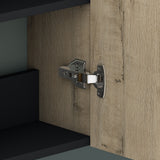Glasvilla Verona – Armario auxiliar de baño suspendido con 2 puertas y 4 compartimentos (35×20×120 cm)