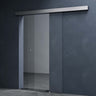 Porta scorrevole in vetro Glasvilla, set completo Amalfi, altezza 2050 mm, tipo di maniglia: maniglia a conchiglia, inclusa chiusura ammortizzata automatica, vetro di sicurezza ESG da 8 mm.