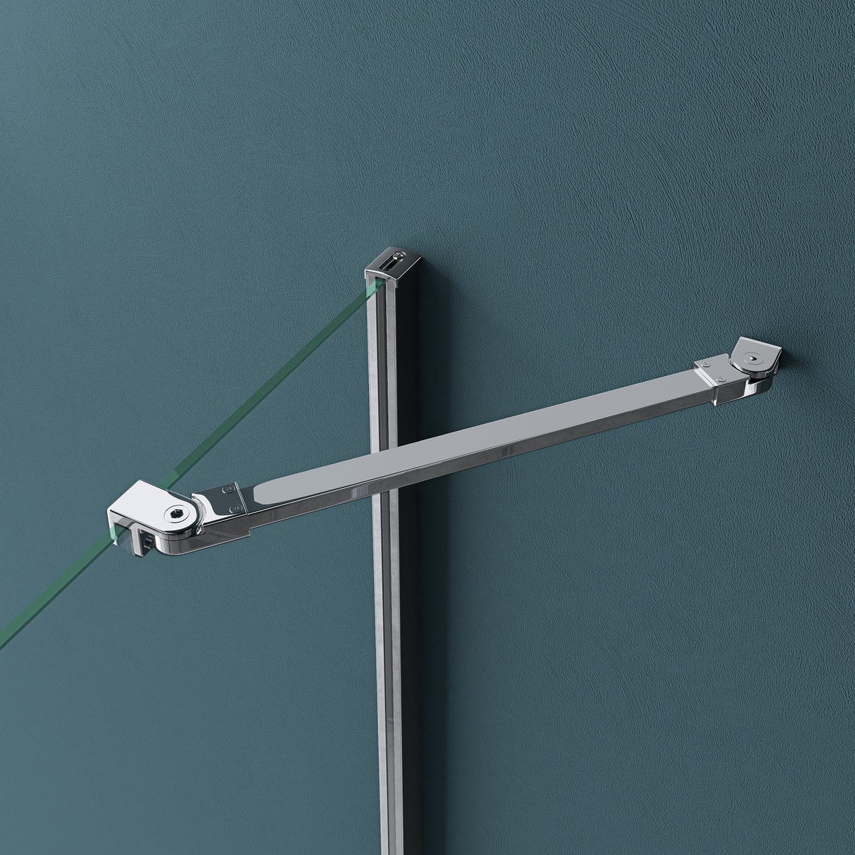 glasvilla Box Doccia in Vetro 6mm Box Cabina Doccia a Forma di U in Vetro di Sicurezza Temperato con 2 Porte Girevoli Ravenna03