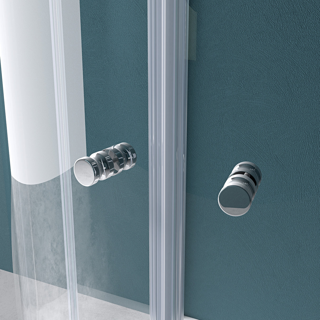 glasvilla Box Doccia in Vetro 6mm Box Cabina Doccia a Forma di U in Vetro di Sicurezza Temperato con 2 Porte Girevoli Ravenna03
