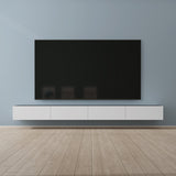 Glasvilla Design – Mueble TV suspendido con cierre suave y tirador oculto (Fernsehschrank02)