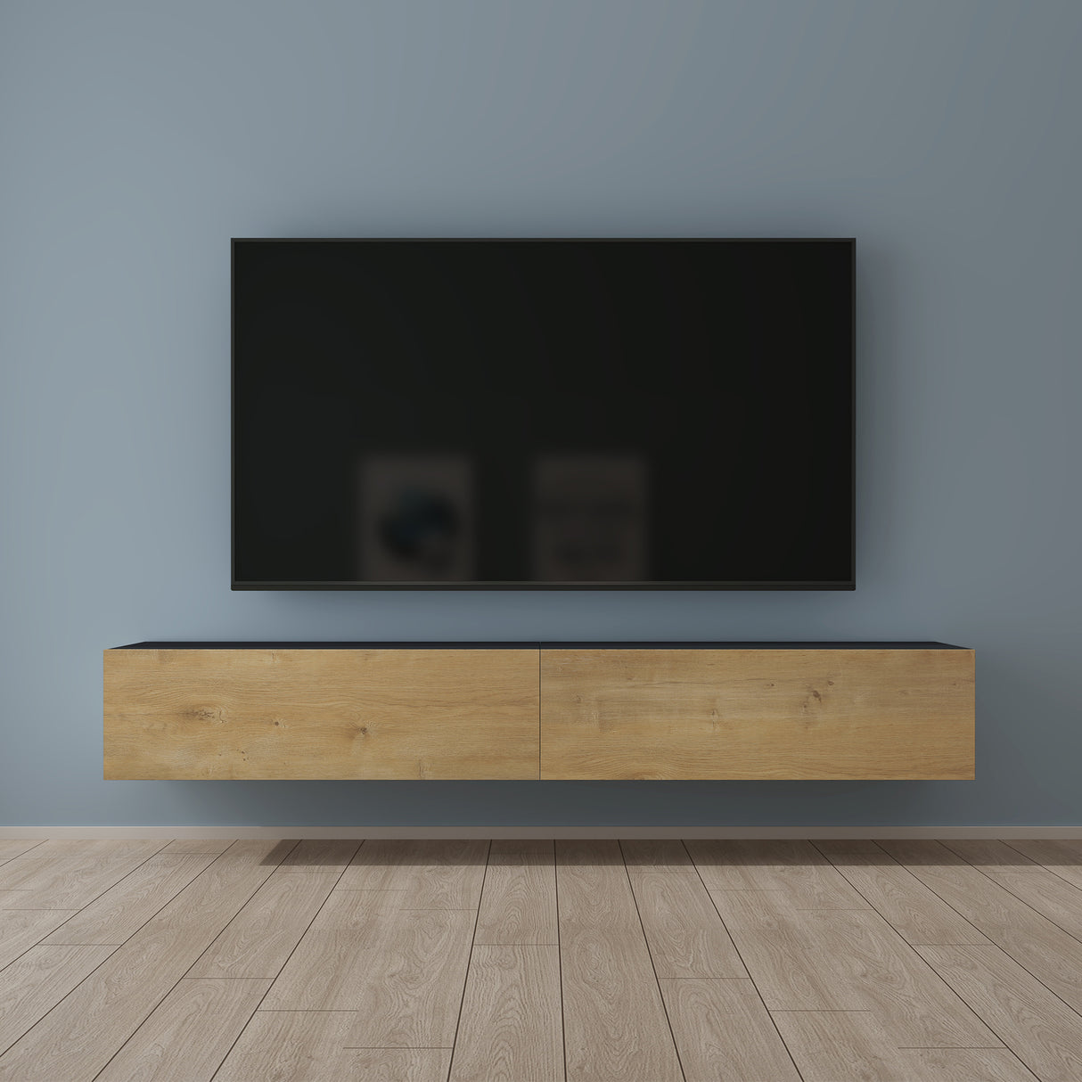 glasvilla Fernsehtisch Fernsehschrank TV Schrank Verdeckter Griff mit Soft-Close Lowboard Hängeschrank für Wohnzimmer Fernsehschrank02