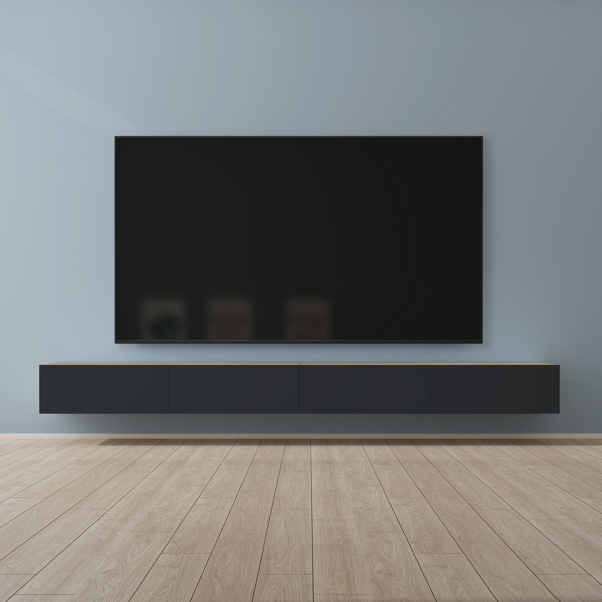 glasvilla Fernsehtisch Fernsehschrank TV Schrank Verdeckter Griff mit Soft-Close Lowboard Hängeschrank für Wohnzimmer Fernsehschrank02