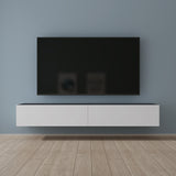 Glasvilla Design – Mueble TV suspendido con cierre suave y tirador oculto (Fernsehschrank02)