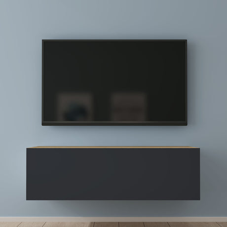 Glasvilla Design – Mueble TV suspendido con cierre suave y tirador oculto (Fernsehschrank02)