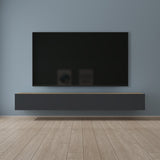 Glasvilla Design – Mueble TV suspendido con cierre suave y tirador oculto (Fernsehschrank02)