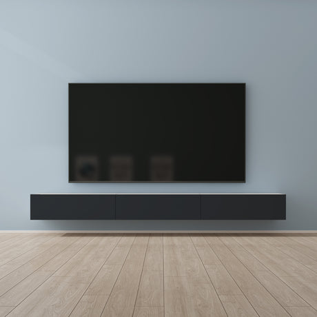 Glasvilla Design – Mueble TV suspendido con cierre suave y tirador oculto (Fernsehschrank02)