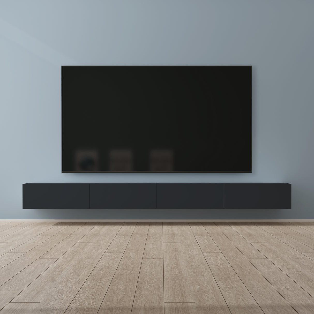 glasvilla Fernsehtisch Fernsehschrank TV Schrank Verdeckter Griff mit Soft-Close Lowboard Hängeschrank für Wohnzimmer Fernsehschrank02