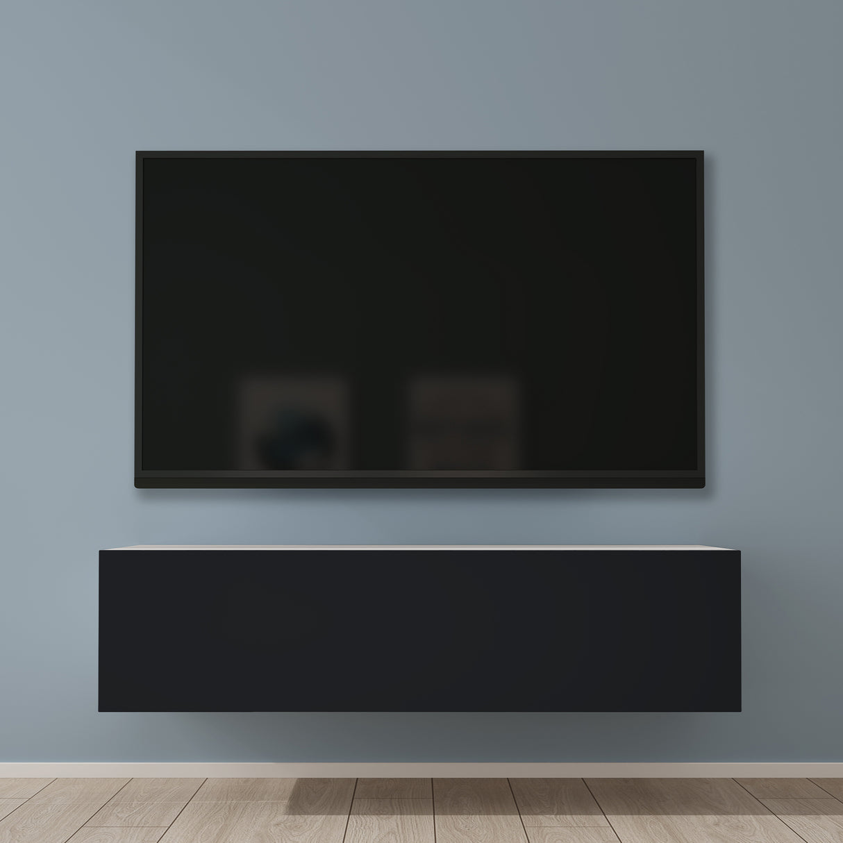 glasvilla Fernsehtisch Fernsehschrank TV Schrank Verdeckter Griff mit Soft-Close Lowboard Hängeschrank für Wohnzimmer Fernsehschrank02