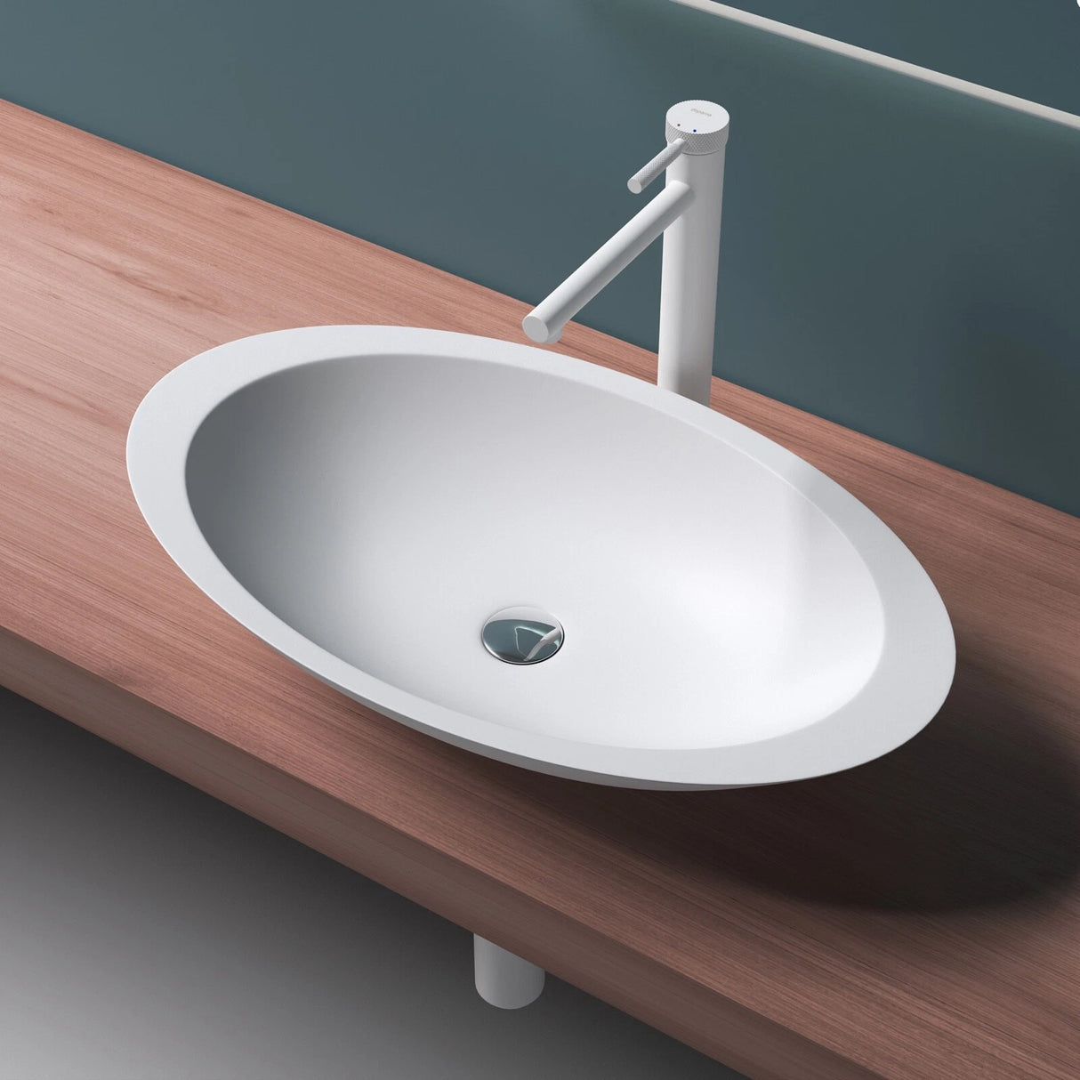 glasvilla Lavabo da Appoggio da Marmo Fuso Lavandino Bagno Ovale Col802