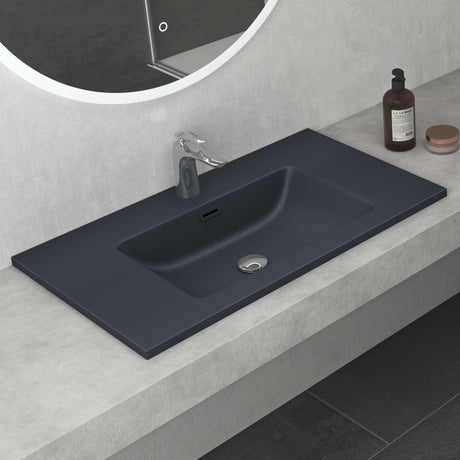 glasvilla Lavabo da Incasso da Minerale Fuso Lavabo Sottopiano Lavandino Bagno Col02