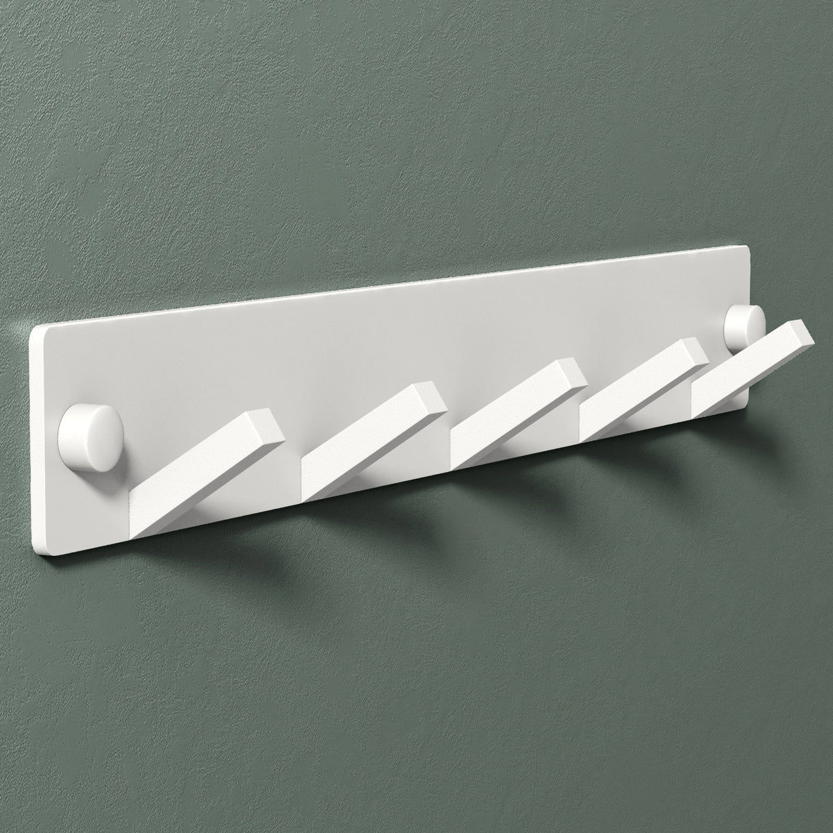 glasvilla Wandgarderobe Wandhaken aus Aluminium Garderobe mit klappbaren Haken Garderobenleiste Garderobenhaken Kleiderhaken Stalo-04+05