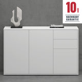 glasvilla Mobile Contenitore con 2 Ante e 2 Cassetti Mobiletto Bagno per Soggiorno, Sala da Pranzo, Camera da Letto Schrank05