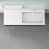 Set di mobili da bagno Glasvilla, mobile lavabo da 120 cm, mobile lavabo con base a chiusura ammortizzata, 4 cassetti, mobili da bagno Moment
