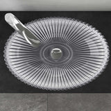 lavabo Glasvilla en verre, vasque à poser, lavabo ovale