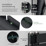 glasvilla Radiatore da Bagno Radiatore Scaldasalviette Termoarredo da Bagno Scalda Portasciugamani da Parete FN