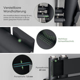 glasvilla Radiatore da Bagno con Elemento Riscaldante Radiatore Scaldasalviette Termoarredo da Bagno Scalda Portasciugamani da Parete e Pavimento FN