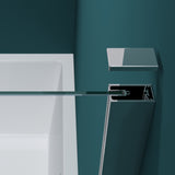 Parete doccia Glasvilla per vasca da bagno, parete per vasca da bagno, parete pieghevole per vasca da bagno, vetro di sicurezza da 6 mm con guarnizione NANO, supporto per vasca da bagno, divisorio per vasca da bagno Cortona116